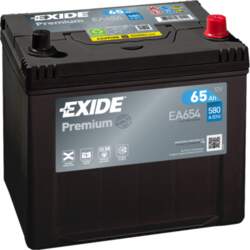 Akumulators Exide EA654 65Ah, 580A, (-