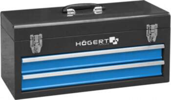 Metal tool box, 2 drawer sections