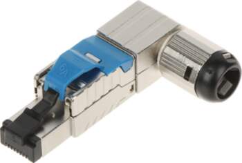 SHIELDED ANGULAR MODULAR PLUG RJ45/FTP6A-HAND-KAT