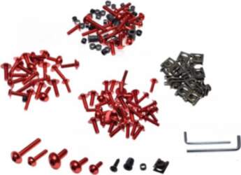 BOLT, ALUMINIUM RED (SET)