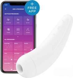 Klitora stimulators Satisfyer Curvy 2+ (balts)
