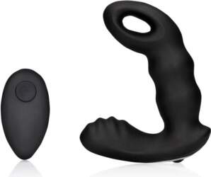 Ouch! Prostatas stimulators Beaded (melns)