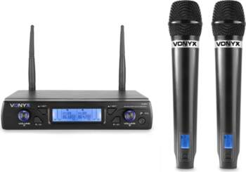 Bezvadu mikrofons WM62 UHF 16Ch ar