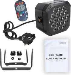 LIGHT4ME CUBE PAR 19X3W RGBW par
