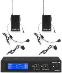 WM522B VHF 2 kanālu mikrofonu komplekts
