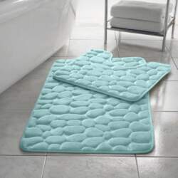 2 Pack Memory Foam Pebble Bath