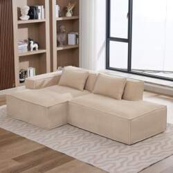 2-Seater Cloud Sofa with 2 Cushions