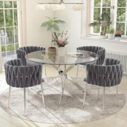 5 Piece Dining Table Set with