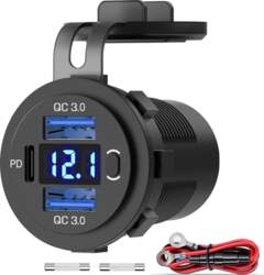 (3USB 66W) PD USB C ligzda