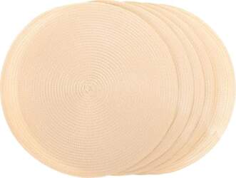 Angoily Set of 6 Rustic Round