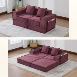 Atenza Modular Floor Sofa, 2-Seater, Foldable