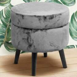 BAKAJI Stool Storage Box Bench Footstool