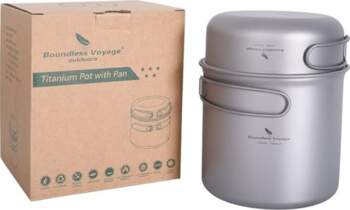 Boundless Voyage Titanium Pot Pan Cooking
