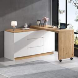 BTM Desk with Lockable Wheels -