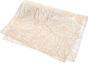 Cabilock Decorative Placemats with Leaf Motif