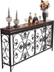Classic Console Table, Radiator Shelf Over