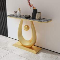 Console Sofa Table, Rock Panel with