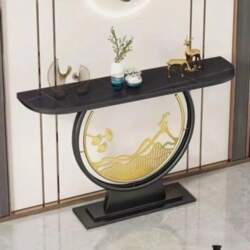 Console Table with Faux Marble Table