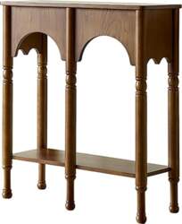 Console Table with Storage Compartment, Retro