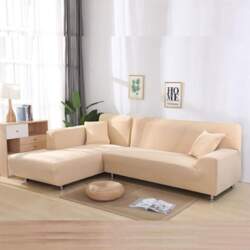 Corner Sofa Slipcovers, Elastic L Shaped