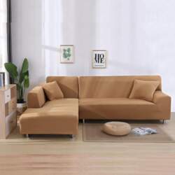 Corner Sofa Slipcovers, Elastic L-Shaped Sofa