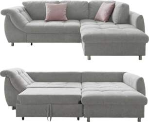 Corner Sofa with Sleep Function and