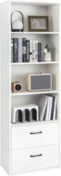 COSTWAY Bookcase with 4 Open Compartments