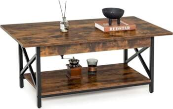 COSTWAY Coffee Table, Coffee Table with