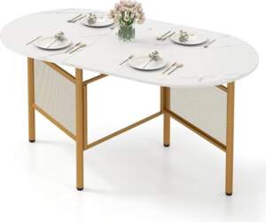COSTWAY Folding Dining Table, Kitchen Table