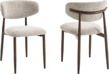 Criks Celia Dining Chairs Brown Walnut