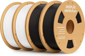 Deeplee Rapid PLA Plus filaments, melns