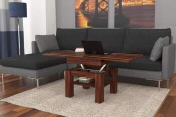 Designimpex Cleo Coffee Table Foldable Height