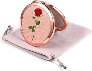 Dynippy Compact Mirror Round Rose Gold