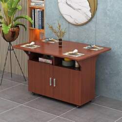 Extendable Dining Table with Wheels and