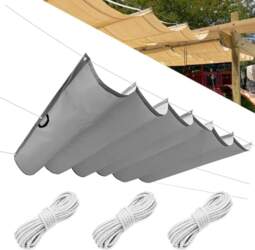 Extendable Wave Sun Sail, HDPE Sun
