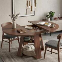 Extendable Wooden Dining Table, Kitchen Table