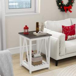 Farmhouse Square Side Table, Accent Side