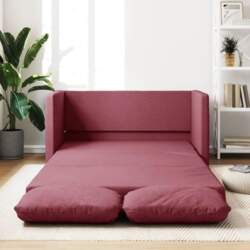 Floor Sofa with Sleep Function, Wine