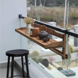 Folding Balcony Bar Table for Railings