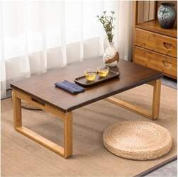 Folding Coffee Table, Bamboo End Side