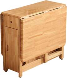 Folding Dining Table, Multifunctional Solid Wood