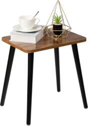FORAOFUR Side Table, Rectangular Small Wooden