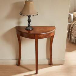 FQMYLTYN Half Moon Console Table Solid