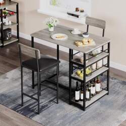 Garvee Bar Table Set 3-Piece Bar