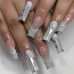 GlamRays Press on Nails Long Square