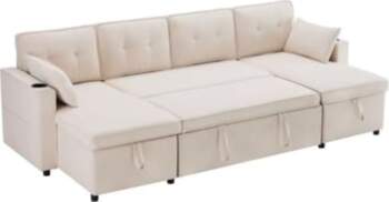 HAINEW Modern Sofa Bed Corner Sofa