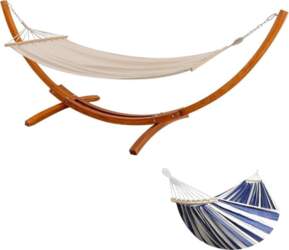 Hammock with Frame, with 2 Hammocks
