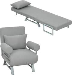 HOMCOM 3-in-1 Sofa Bed with Bed