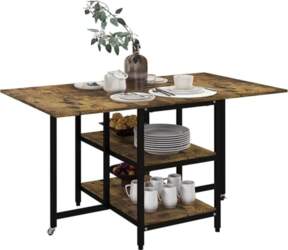 HOMCOM Folding Dining Table, Kitchen Table