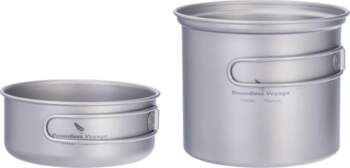 IBasingo Titanium Pot Pan Set Camping